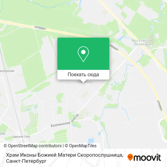 Карта Храм Иконы Божией Матери Скоропослушница