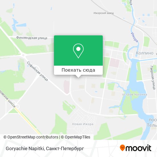 Карта Goryachie Napitki