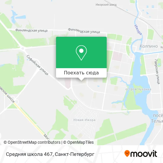 Карта Средняя школа 467