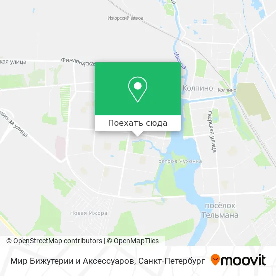 Карта Мир Бижутерии и Аксессуаров