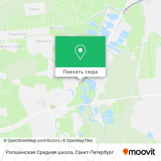 Карта Ропшинская Средняя школа
