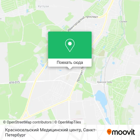 Карта Красносельский Медицинский центр