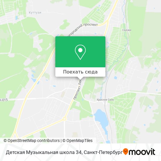 Карта Детская Музыкальная школа 34