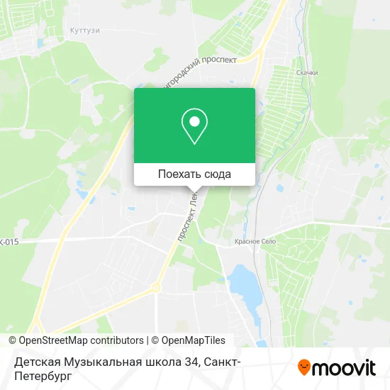 Карта Детская Музыкальная школа 34