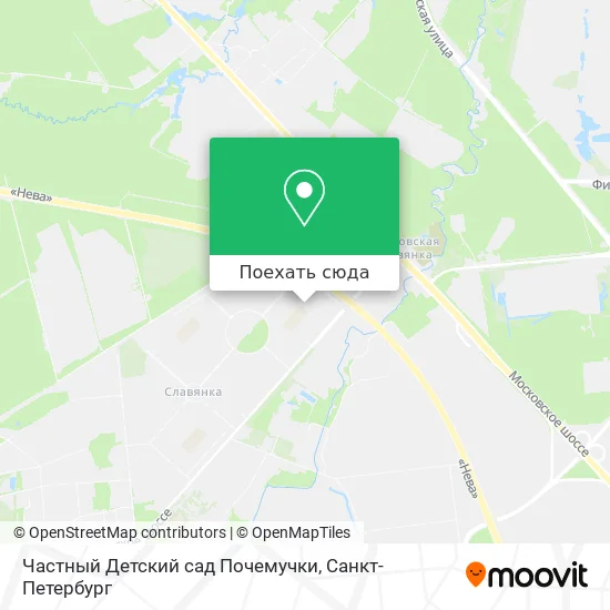 Карта Частный Детский сад Почемучки