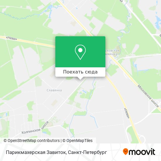 Карта Парикмахерская Завиток