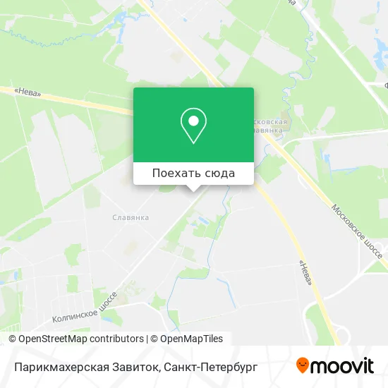 Карта Парикмахерская Завиток