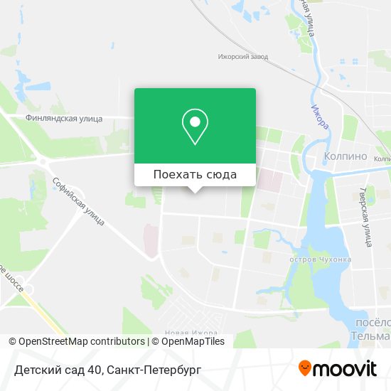 Карта Детский сад 40