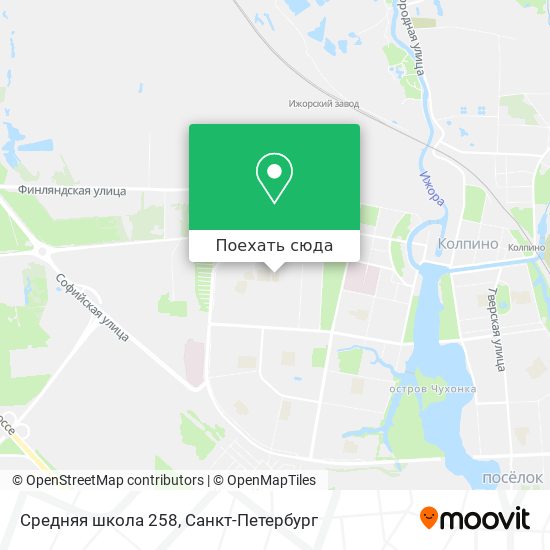 Карта Средняя школа 258
