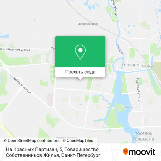 Карта На Красных Партизан, 5, Товарищество Собственников Жилья