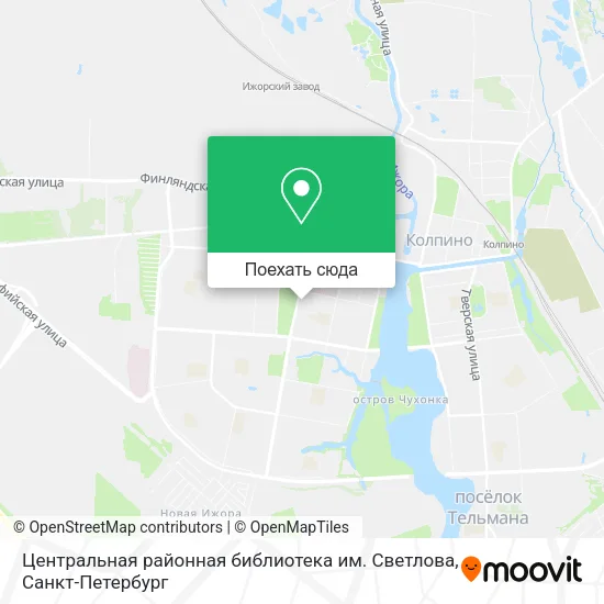 Карта Центральная районная библиотека им. Светлова