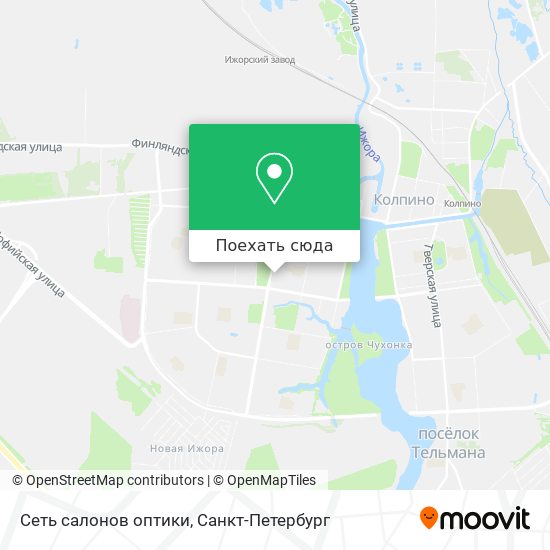 Карта Сеть салонов оптики