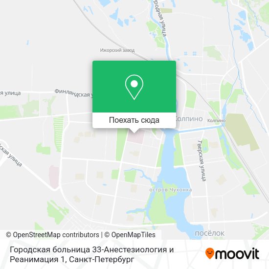Карта Городская больница 33-Анестезиология и Реанимация 1
