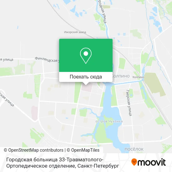 Карта Городская больница 33-Травматолого-Ортопедическое отделение