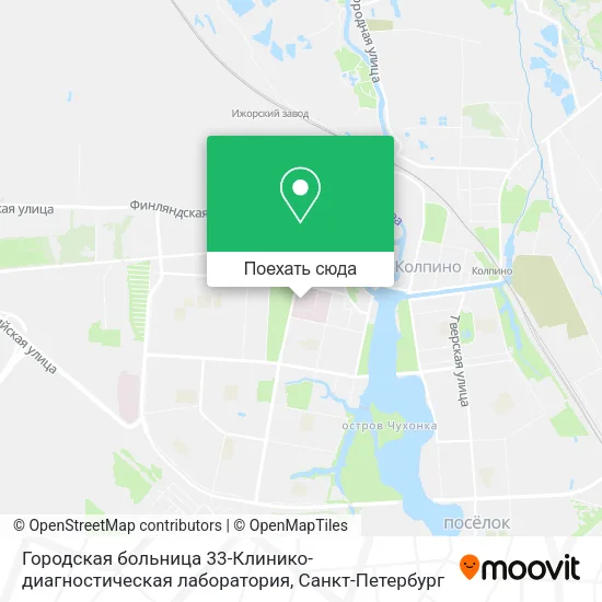 Карта Городская больница 33-Клинико-диагностическая лаборатория