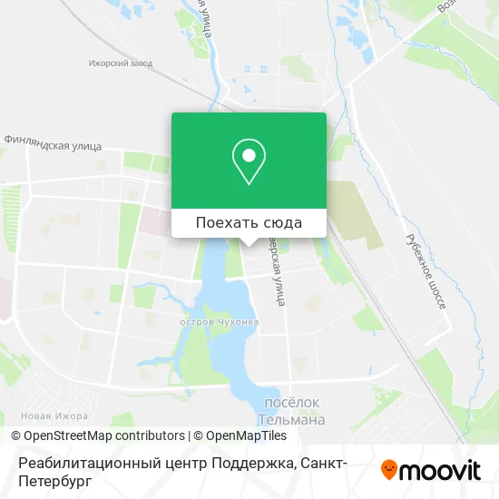 Карта Реабилитационный центр Поддержка