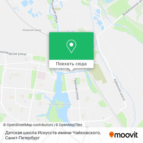 Карта Детская школа Искусств имени Чайковского