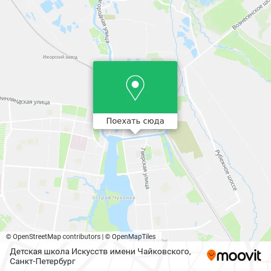 Карта Детская школа Искусств имени Чайковского
