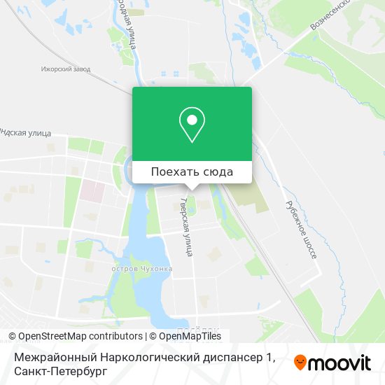 Карта Межрайонный Наркологический диспансер 1