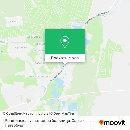 Карта Ропшинская участковая больница