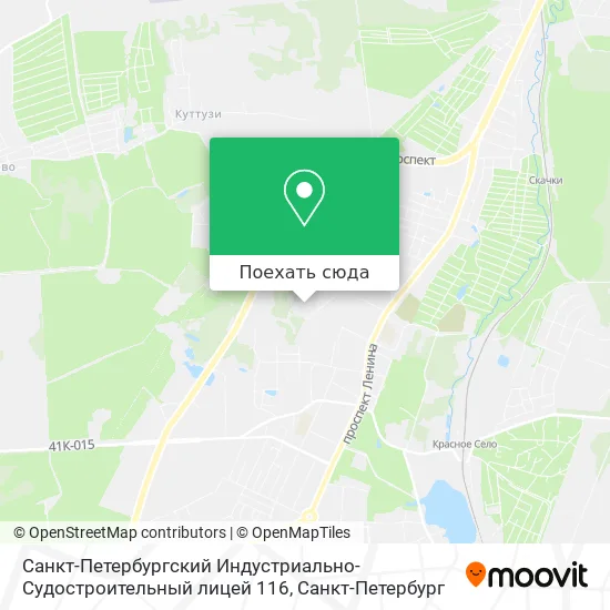 Карта Санкт-Петербургский Индустриально-Судостроительный лицей 116