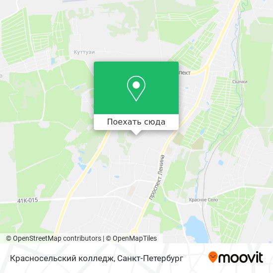 Карта Красносельский колледж