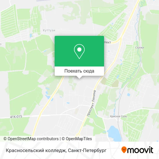 Карта Красносельский колледж