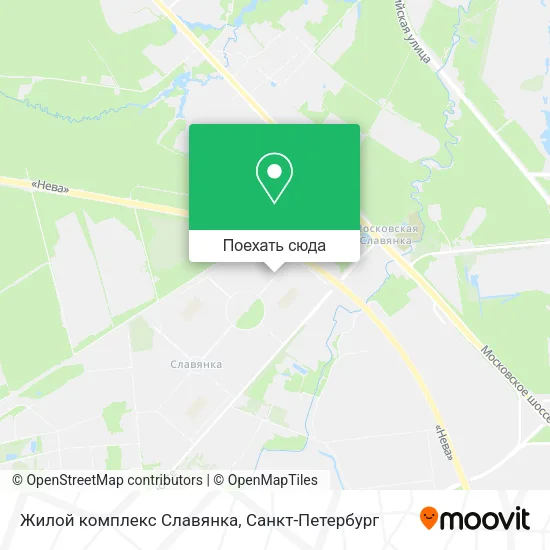Карта Жилой комплекс Славянка