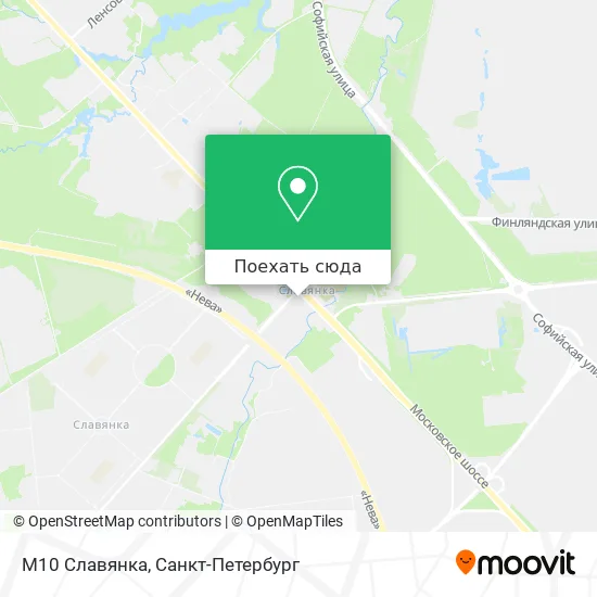 Карта М10 Славянка