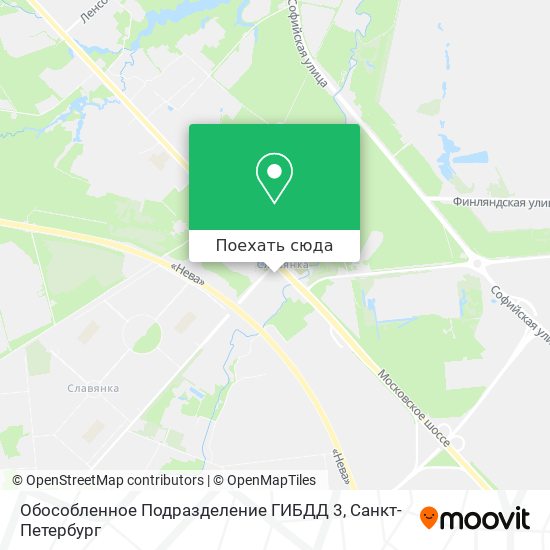 Карта Обособленное Подразделение ГИБДД 3