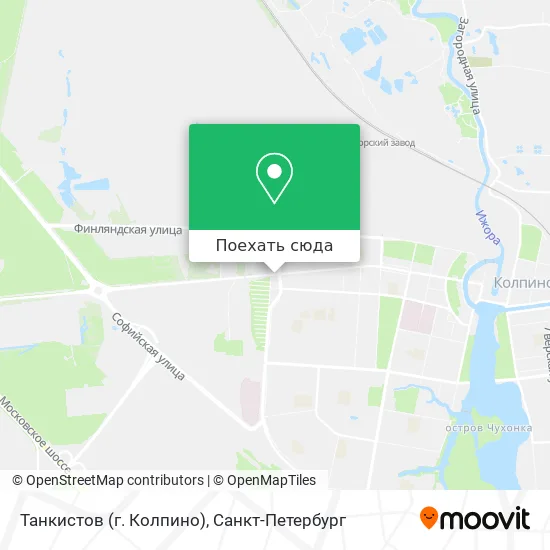 Карта Танкистов (г. Колпино)