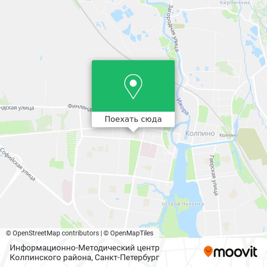 Карта Информационно-Методический центр Колпинского района