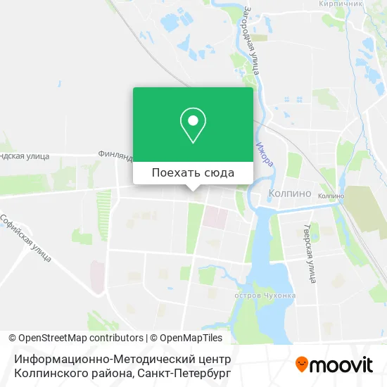 Карта Информационно-Методический центр Колпинского района
