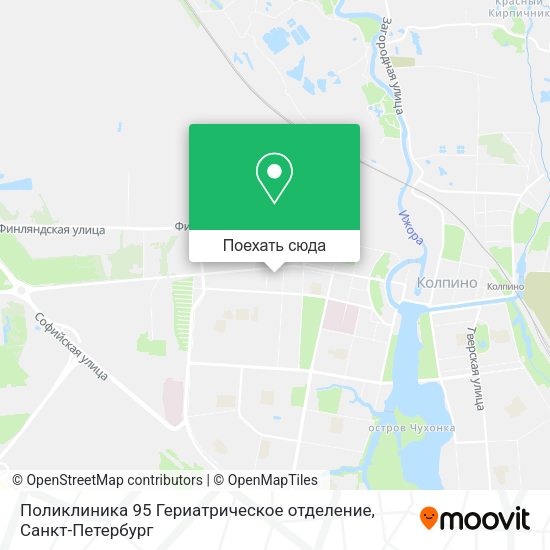 Карта Поликлиника 95 Гериатрическое отделение