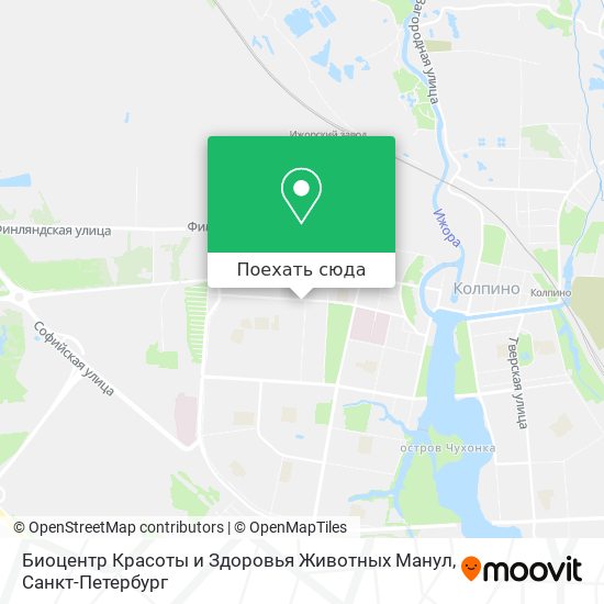 Карта Биоцентр Красоты и Здоровья Животных Манул