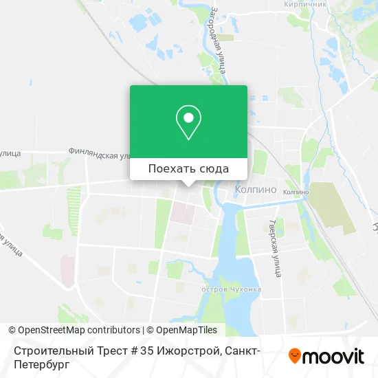 Карта Строительный Трест # 35 Ижорстрой