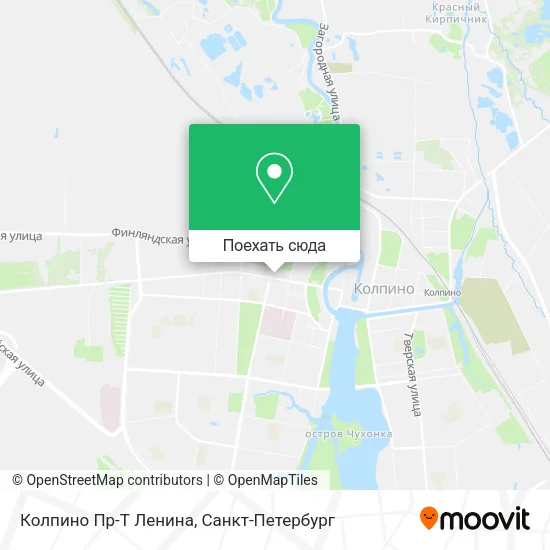 Карта Колпино Пр-Т Ленина