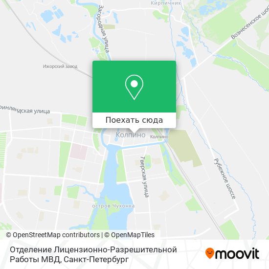 Карта Отделение Лицензионно-Разрешительной Работы МВД