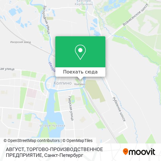 Карта АВГУСТ, ТОРГОВО-ПРОИЗВОДСТВЕННОЕ ПРЕДПРИЯТИЕ