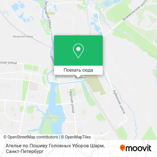 Карта Ателье по Пошиву Головных Уборов Шарм