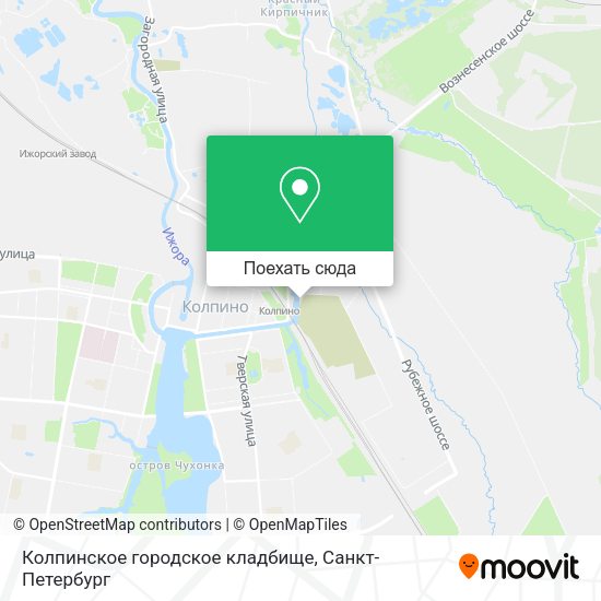 Карта Колпинское городское кладбище
