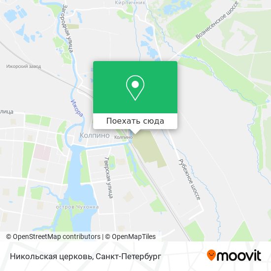 Карта Никольская церковь