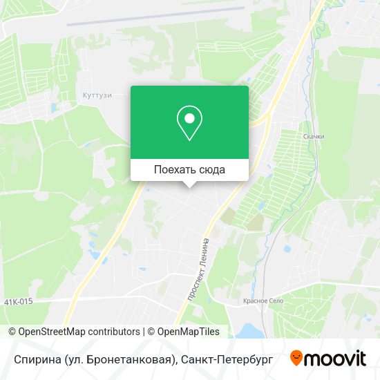 Карта Спирина (ул. Бронетанковая)