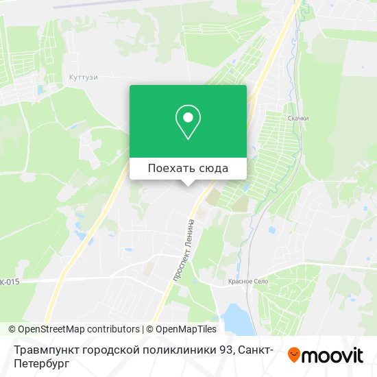 Карта Травмпункт городской поликлиники 93
