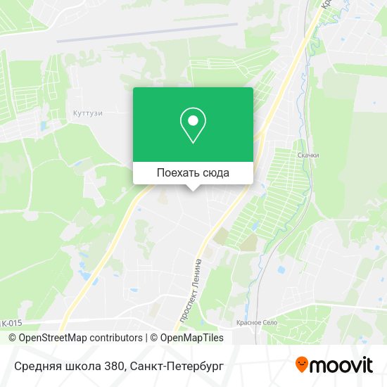 Карта Средняя школа 380