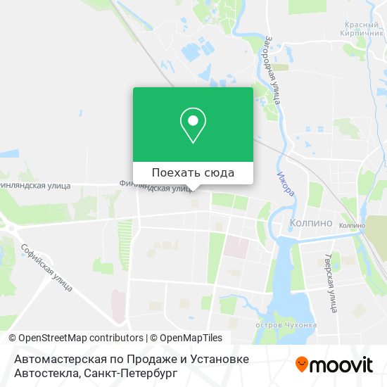 Карта Автомастерская по Продаже и Установке Автостекла