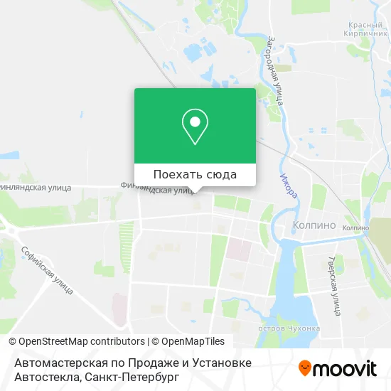 Карта Автомастерская по Продаже и Установке Автостекла