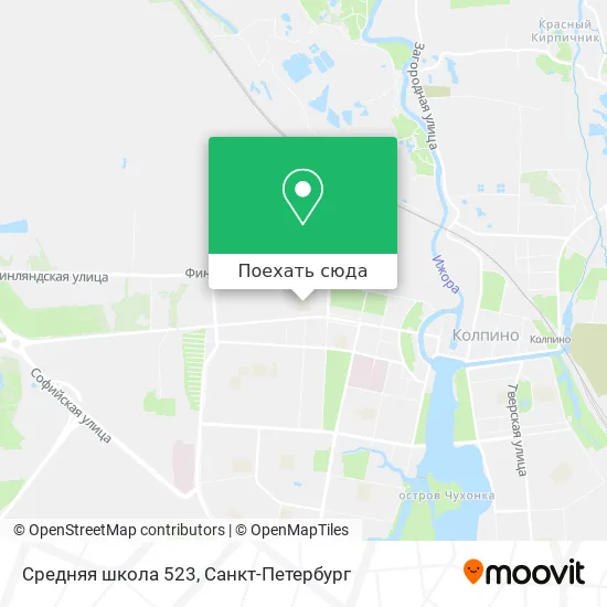 Карта Средняя школа 523