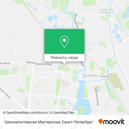 Карта Шиномонтажная Мастерская