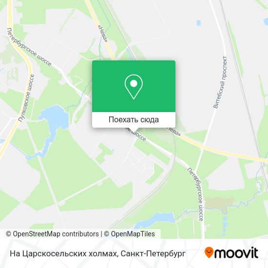Карта На Царскосельских холмах